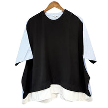 画像をギャラリービューアに読み込む, ENFOLD エンフォルド 24AW SHIRT COMBI PULLOVER コンビプルオーバーTシャツ 300HA230-0560 38 ミックス 14801
