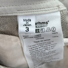 Load image into Gallery viewer, Blurhms ブラームス 22SS Linen Twill 5P Easy Pants リネンイージーパンツ BHS22S007 3 アイボリー 15529
