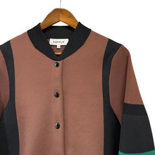 画像をギャラリービューアに読み込む, ENFOLD エンフォルド 22AW Knit Jumper マルチカラーニットブルゾン 300FA270-2370 38 ミックス R14603
