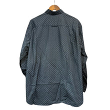 将图片加载到图库查看器，everyone エブリワン dot button-down long sleeve shirt ボタンダウンドット柄シャツ EV22-SH01 L ネイビー 15075
