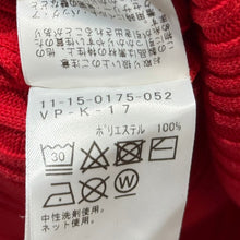 画像をギャラリービューアに読み込む, Vaporize ヴェイパライズ 22AW Random Rib Hi Neck M レッド リブ編みハイネックカットソー 14857
