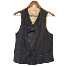 이미지를 갤러리 뷰어에 로드 , Yohji Yamamoto POUR HOMME ヨウジヤマモトプールオム 11AW ダブルブレストストライプジレ HP-V10-122 2 ブラック 15277
