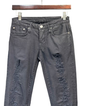 将图片加载到图库查看器，HELMUT LANG ヘルムートラング destroy overdye skinny ストレッチスキニーパンツ 24 ブラック 15483
