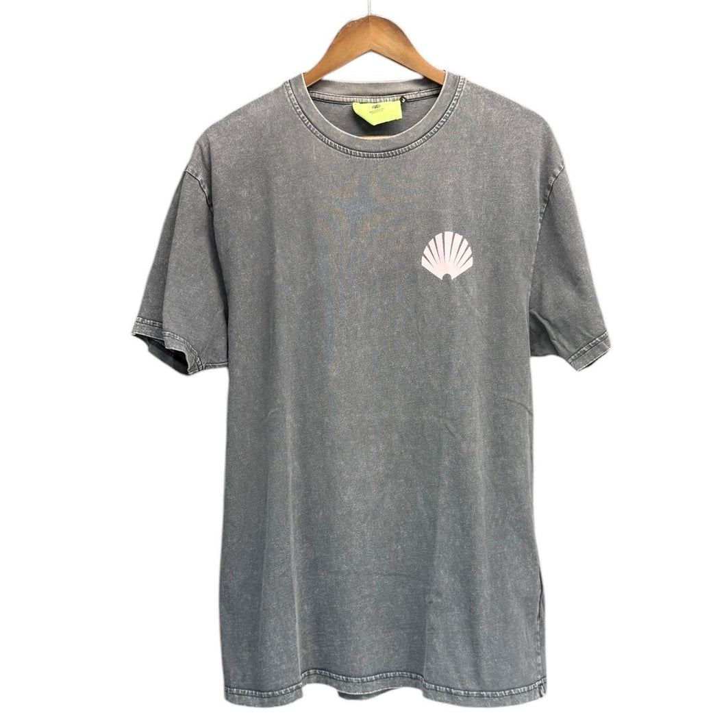 New Amsterdam Surf Association ニューアムステルダムサーフアソシエーション Logo tee black ガーメントダイ加工プリントTシャツ 14152