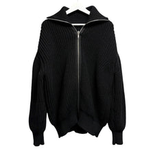 画像をギャラリービューアに読み込む, RAF SIMONS ラフシモンズ 22AW Bulky knit turtle neck cardigan ジップアップニット 14036
