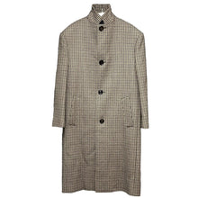 이미지를 갤러리 뷰어에 로드 , CELINE セリーヌ 21AW HIGH NECK COLLAR COAT IN HOUNDSTOOTH WOOL ハイネック千鳥格子コート 2M698562K
