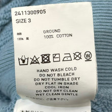 画像をギャラリービューアに読み込む, SUGARHILL シュガーヒル 24AW AGED ZIP-UP SWEAT SHIRT ダメージ加工ジップアップスウェット 2411300905 3 ブルー 14891
