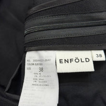 画像をギャラリービューアに読み込む, ENFOLD エンフォルド 17AW ウールワイドパンツ 300AA231-2640 38 ブラック 14706
