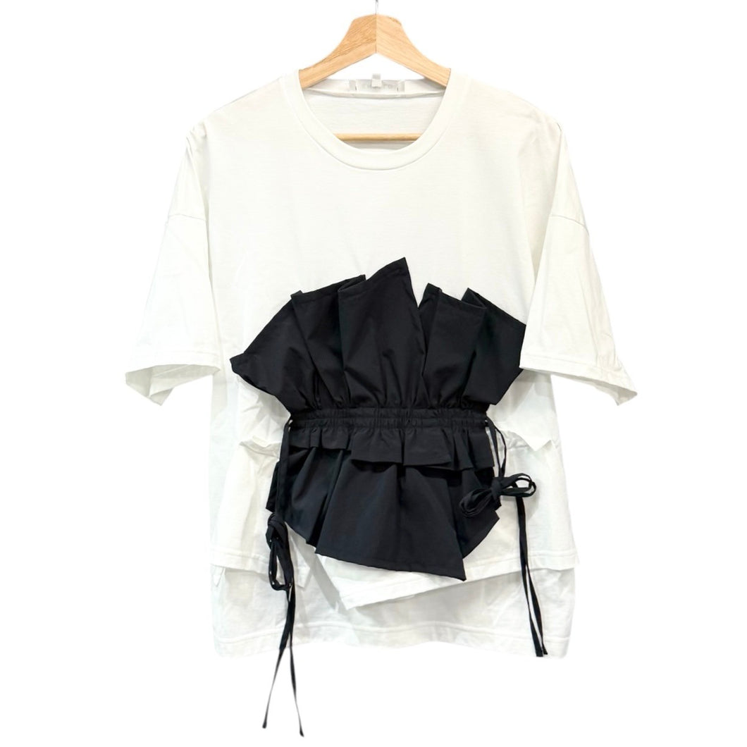 ENFOLD エンフォルド 20AW Cut Layered Tシャツ 300DA380-0470 38 ホワイト 14562