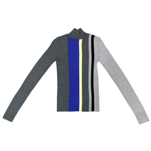 Lade das Bild in den Galerie-Viewer, ENFOLD エンフォルド 26SS STRIPE RIB PULLOVER ストライプリブニット 300JS270-0201 38 グレー 15554

