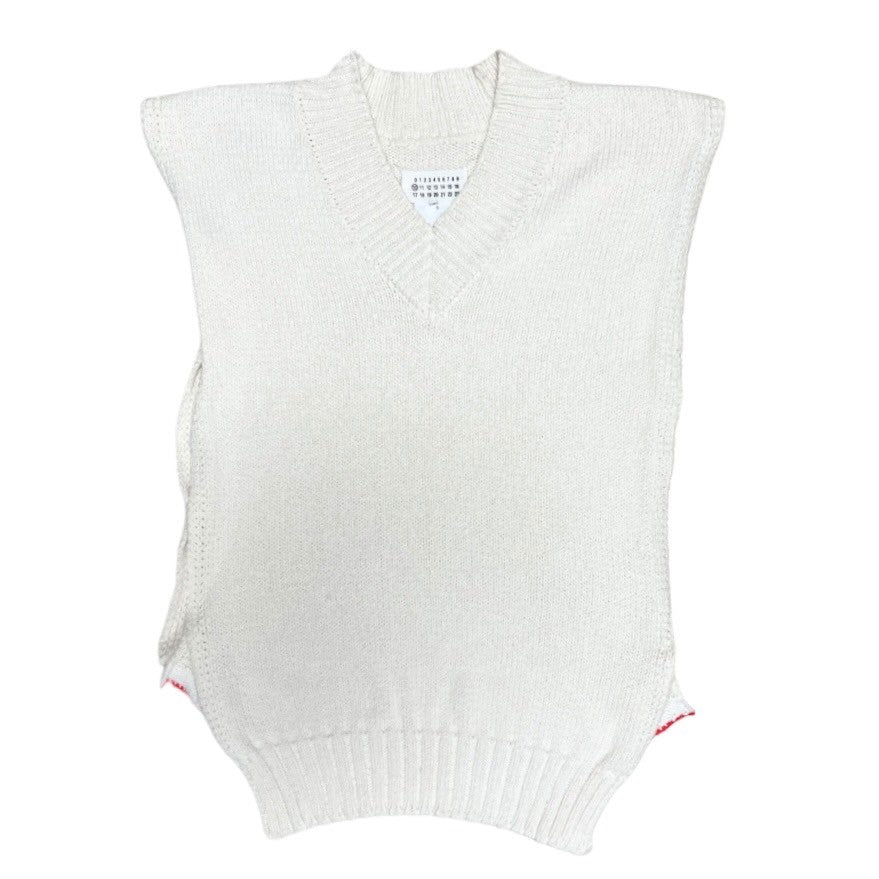 Maison Margiela メゾンマルジェラ 21SS Knit Vest ニットベスト S50TH0045 S ホワイト 3440