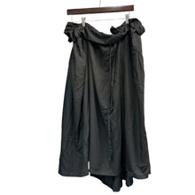 Lade das Bild in den Galerie-Viewer, power of the WHITE yohji yamamoto パワーオブザホワイトヨウジヤマモト BLACK CELLULOSE POPLIN GATHERED SKIRT ギャザースカート PI-S61-201 1 ブラック 15810
