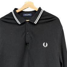 이미지를 갤러리 뷰어에 로드 , FRED PERRY フレッドペリー LS TWIN TIPPED SHIRT ロングスリーブポロシャツ M3636 XL ブラック 14760
