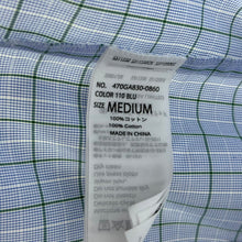 画像をギャラリービューアに読み込む, nagonstans ナゴンスタンス 23AW handy check shirt チェックシャツ 470GA830-0860 M ブルー 14694
