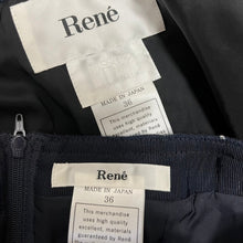 将图片加载到图库查看器，Rene ルネ TISSUE社製 スパンコールノーカラージャケット スカート セットアップ
