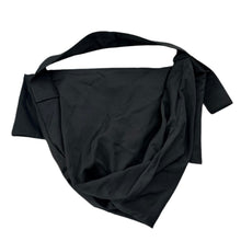 画像をギャラリービューアに読み込む, Y's ワイズ 23AW Scrunched Wool Gabardine Shoulder Bag ウールギャバジンドレープバッグ YJ-I06-100 ブラック 15164
