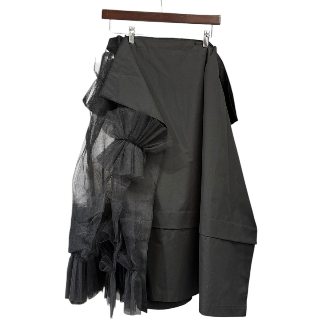 TAO by COMME des GARCONS タオ コムデギャルソン 25SS LOOK11 SAMPLE サンプル チュールデザインコットンスカート TO-S024 1 ブラック 14837
