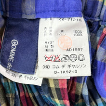 Load image into Gallery viewer, COMME des GARCONS コムデギャルソン 90's チュールレイヤードチェックデザインイージースカート ミックス AD1997 15631

