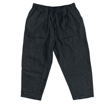 画像をギャラリービューアに読み込む, is-ness イズネス 26SS Linen Track Pants 1008PT07 リネンウールパンツ L ブラック 15375
