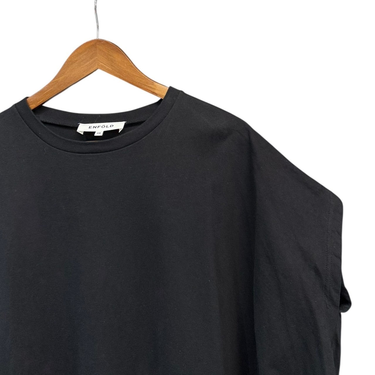 ENFOLD◆22AW/HEXAGON T-SHIRT/半袖カットソー/ソフト天竺/38/WHT/300FA680-2280 ENFOLD◇22AW/HEXAGON T-SHIRT/半袖カットソー/ソフト天竺/38