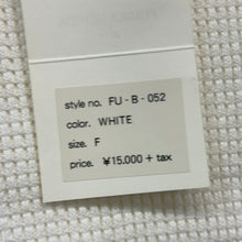 画像をギャラリービューアに読み込む, FUMIKA UCHIDA フミカウチダ 15SS サーマルノースリーブカットソー FU-B-052 F ホワイト 15627
