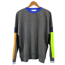 Load image into Gallery viewer, ENFOLD エンフォルド 22AW LINE WIDE PULLOVER プルオーバーニットセーター 300FA270-2790 38 グレー 14796
