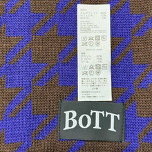Load image into Gallery viewer, BOTT ボット 24AW HOUNDSTOOTH HOODED SCARF ハウンドトゥースフーデットスカーフ マフラー F パープル 15425

