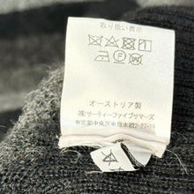 Load image into Gallery viewer, FANNI LEMMERMAYER for ANATOMICA ファニレママイヤー アナトミカ 2PLY STRIPE CARDIGAN アルパカグラデーションストライプカーディガン ブラック×グレー 15649
