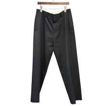 画像をギャラリービューアに読み込む, A.PRESSE アプレッセ 24SS Covert Cloth Trousers レザーパイピングスラックスパンツ 24SAP-04-18H 3 ブラック 15041
