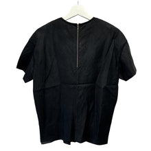 画像をギャラリービューアに読み込む, Drawer ドゥロワー バックジップリネンプルオーバーカットソー Tシャツ ブラウス 6521-299-0379 ブラック 36 3513
