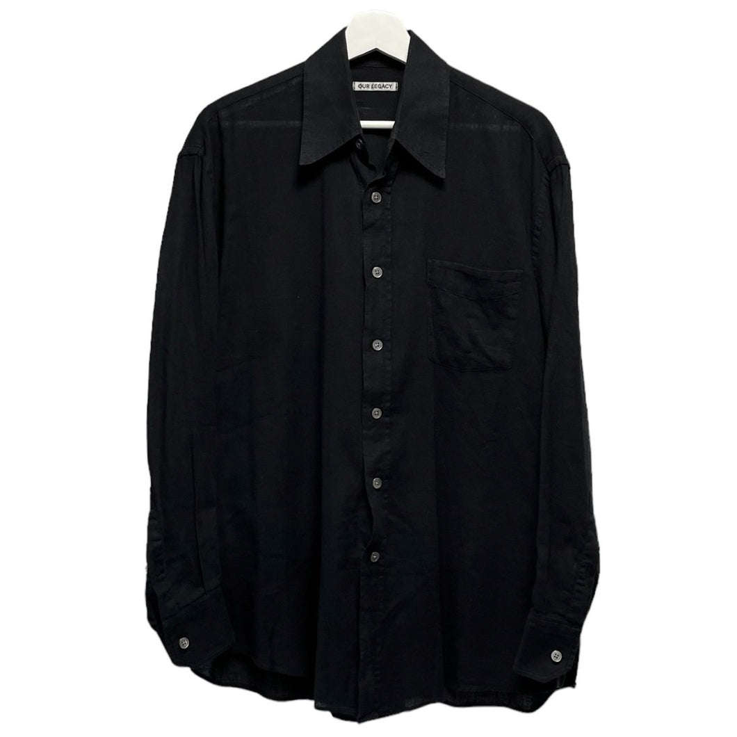 OUR LEGACY アワーレガシー LESS BORROWED SHIRT コットンリネンオーバーサイズシャツ M3202LB