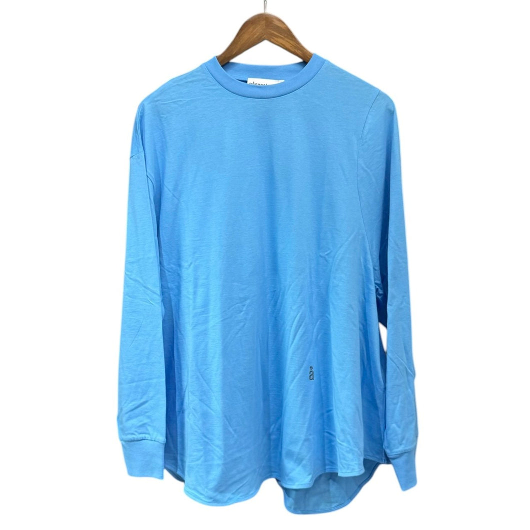 nagonstans ナゴンスタンス 25SS ソフト天竺アシンメカーブロングスリーブTシャツ 470IS780-0541 M ブルー 15006