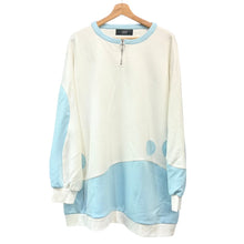 이미지를 갤러리 뷰어에 로드 , ililil イルイルイル クリームソーダに溺れたいトレーナー オーバーサイズハーフジップスウェット IL23-B08 ブルー F 15098

