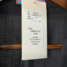 画像をギャラリービューアに読み込む, is-ness イズネス SUMMER WIDE JACKET サマーウールテーラードジャケット 31SSJK01 48 ブラック 14969
