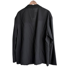 画像をギャラリービューアに読み込む, is-ness イズネス SUMMER WIDE JACKET サマーウールテーラードジャケット 31SSJK01 48 ブラック 14969
