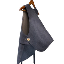Load image into Gallery viewer, ENFOLD エンフォルド 23AW WIDE BOX VEST ワイドボックスメルトンベスト 300GA230-1090 38 ネイビー 14812
