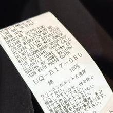 Lade das Bild in den Galerie-Viewer, S'YTE by yohji yamamoto サイト ヨウジヤマモト 100/2 COTTON BROAD DRAPE-COLLAR SHIRT ドレープカラーシャツ UQ-B17-080 2 ブラック 15814
