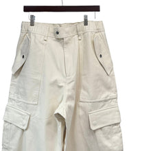 Load image into Gallery viewer, adidas×wales bonner アディダス ウェールズボナー 24AW CARGO PANT スウェットワイドカーゴパンツ JE5973 L アイボリー 15126
