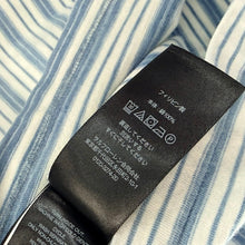 画像をギャラリービューアに読み込む, RRL ダブルアールエル  インディゴストライプドジャージーリンガーTシャツ S ブルー 15391
