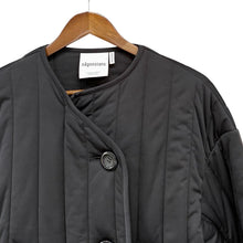 이미지를 갤러리 뷰어에 로드 , nagonstans ナゴンスタンス 23AW box padding jacket ノーカラー中綿デザインジャケット 470GA830-1640 M ブラック R14600
