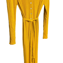 画像をギャラリービューアに読み込む, LEMAIRE ルメール CARDIGAN DRESS カーディガンドレスニットワンピース M イエロー KN300 LK077 3448
