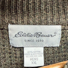 画像をギャラリービューアに読み込む, Eddie Bauer エディバウアー オーストラリア製 ハーフジップニット カーキ XXL 15324
