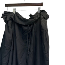 Lade das Bild in den Galerie-Viewer, power of the WHITE yohji yamamoto パワーオブザホワイトヨウジヤマモト BLACK CELLULOSE POPLIN GATHERED SKIRT ギャザースカート PI-S61-201 1 ブラック 15810
