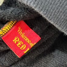 Lade das Bild in den Galerie-Viewer, Vivienne Westwood RED LABEL ヴィヴィアンウエストウッドレッドレーベル ストライププリントオーブ刺繍ジップアップパーカー 2 ブラック 15759
