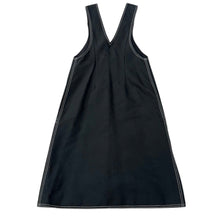 画像をギャラリービューアに読み込む, WANDA NYLON ワンダナイロン 17AW Apron Dress エプロンドレスワンピース 38 ブラック 15348
