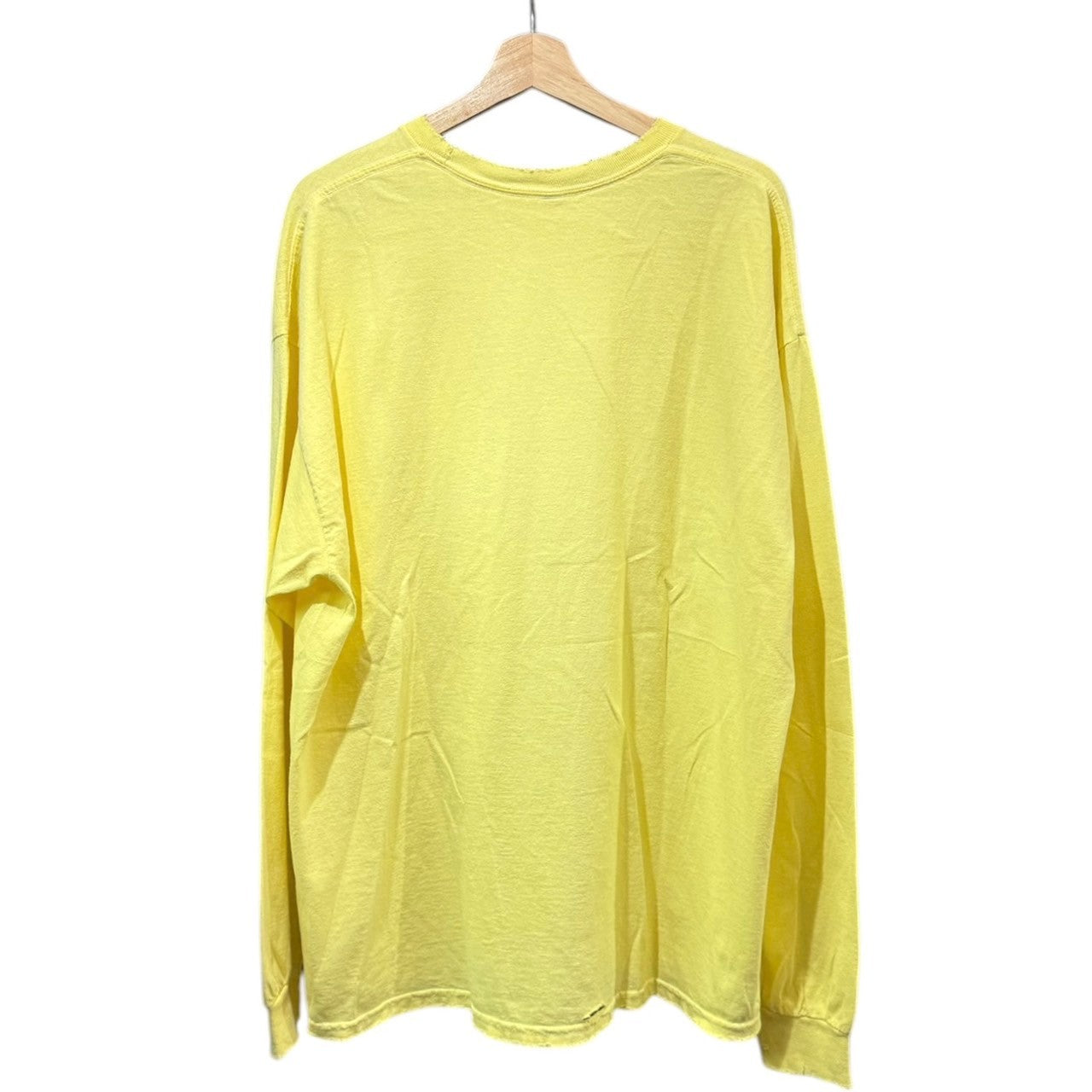 画像をギャラリービューアに読み込む, ANCELLM アンセルム 23AW EMBROIDERY DYED LS T-SHIRT ロゴ刺繍ダメージ加工カットソー ANC-CT40 14383