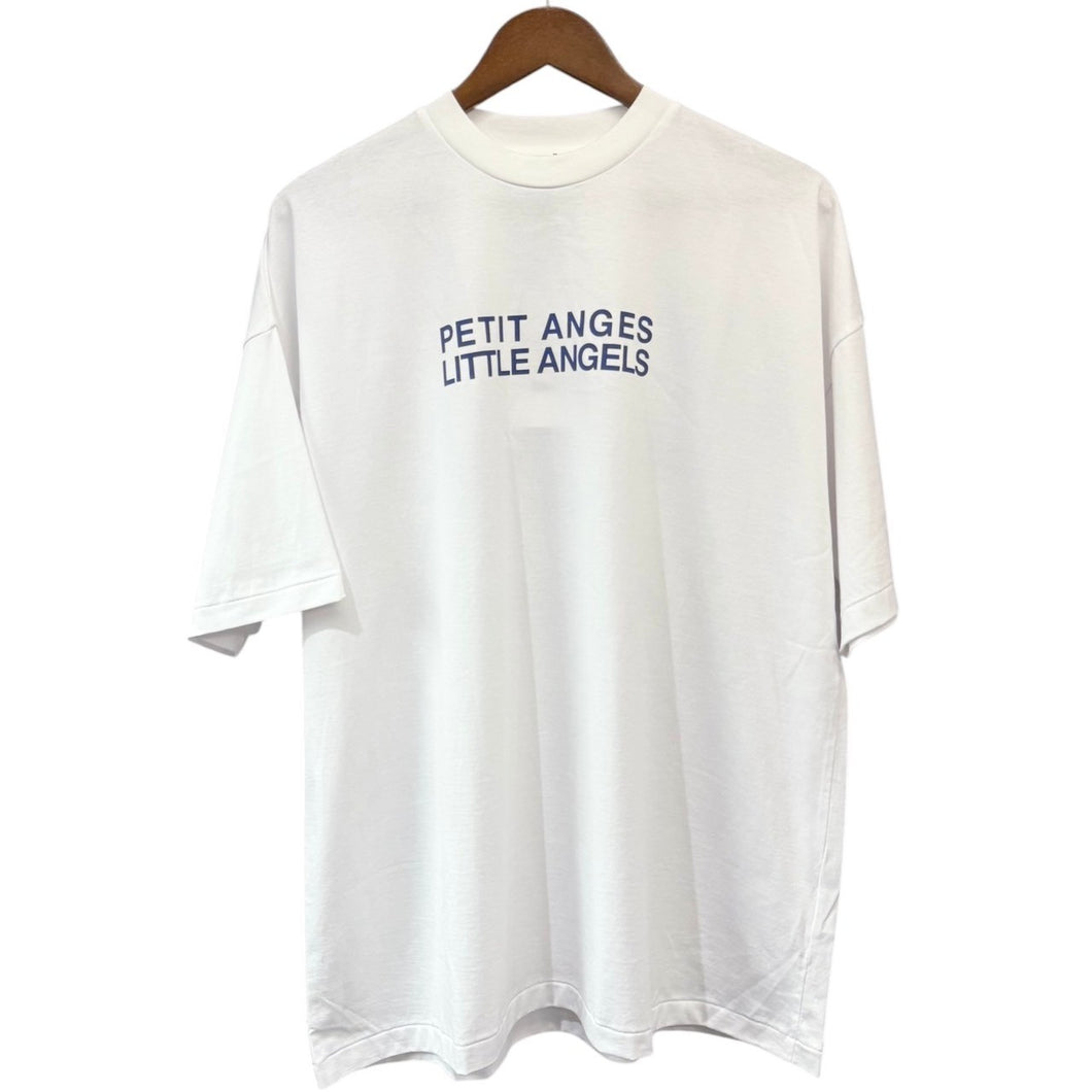 ENFOLD エンフォルド 22AW F.E.T-SHIRT PETIT ANGES LITTLE ANGELS プリントTシャツ 300FA280-0100 38 ホワイト 14561