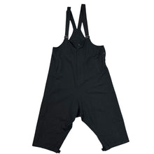 Lade das Bild in den Galerie-Viewer, Y's ワイズ 26SS COTTON FLAX GABARDINE OVERALL コットンリネンオーバーオール YK-P21-012 2 ブラック 15166
