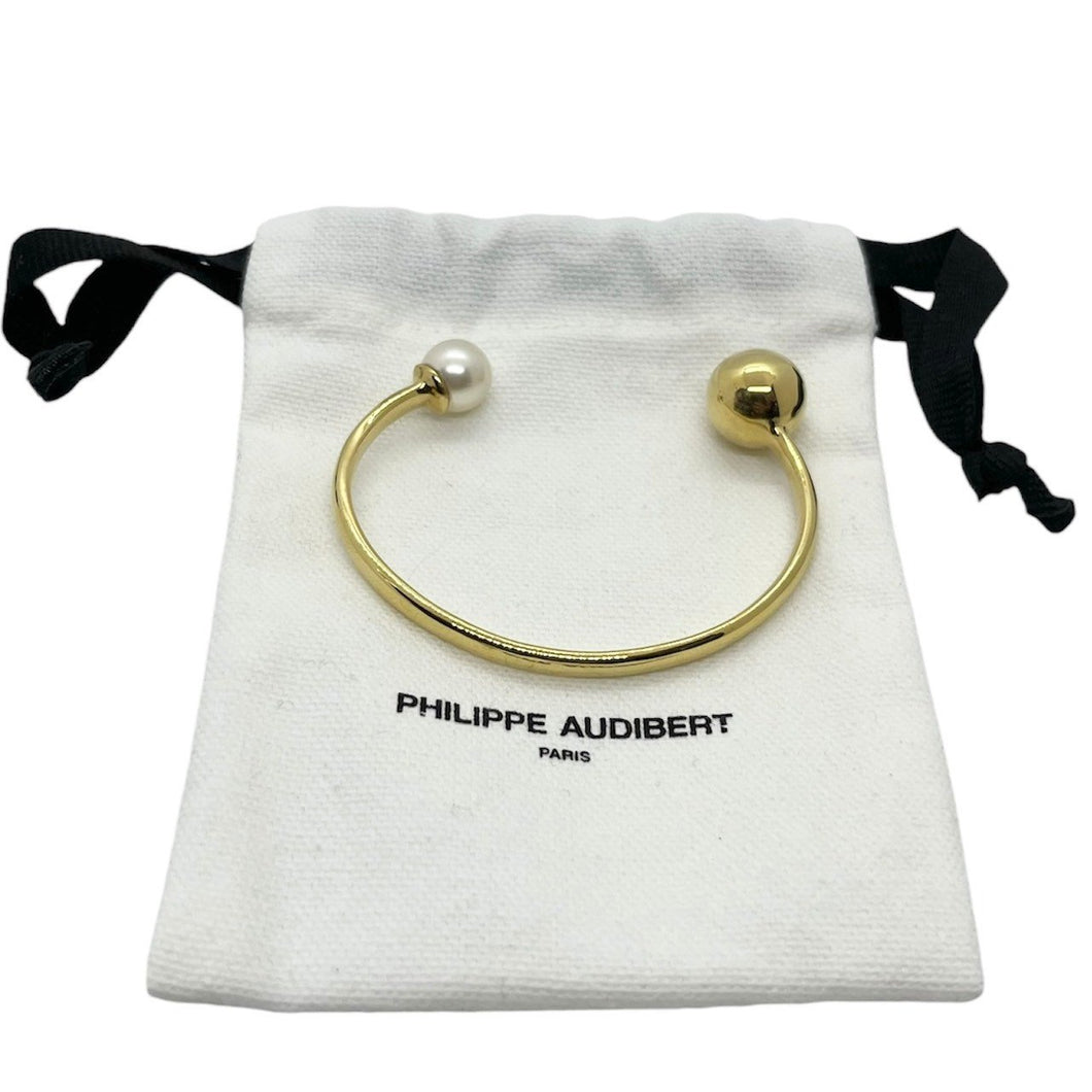 PHILIPPE AUDIBERT フィリップオーディベール UNITED ARROWS 別注 DINA F/PL ゴールドバングル ブレスレット 3505