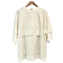 画像をギャラリービューアに読み込む, nagonstans ナゴンスタンス 22SS ナイロンレイヤードTシャツ 470FS480-1020 M ホワイト R14635
